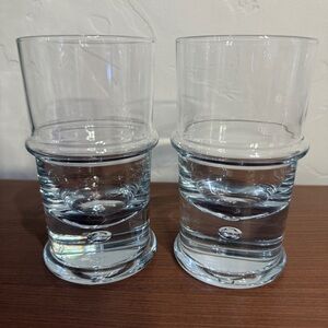 Holmegaard Regiment Clear Crystal Long Drink/ Beer Glasses. Designed in 1972